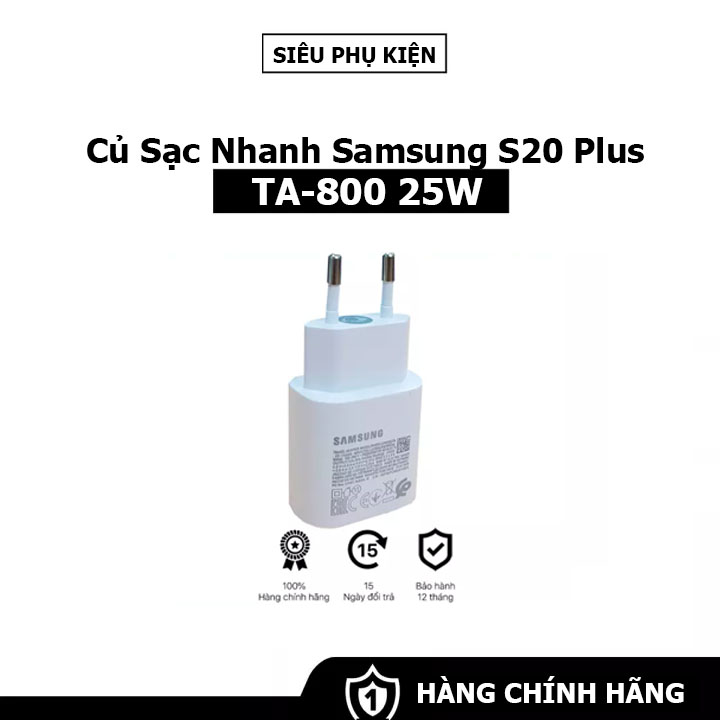 Cốc Sạc Nhanh Samsung Galaxy S20 Plus 25W