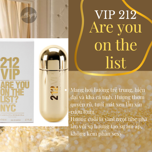Allbyvy| mẫu thử nước hoa 10ml 212 vip are you on the list? nyc