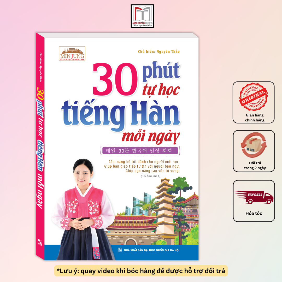 Sách - 30 phút tự học tiếng hàn mỗi ngày