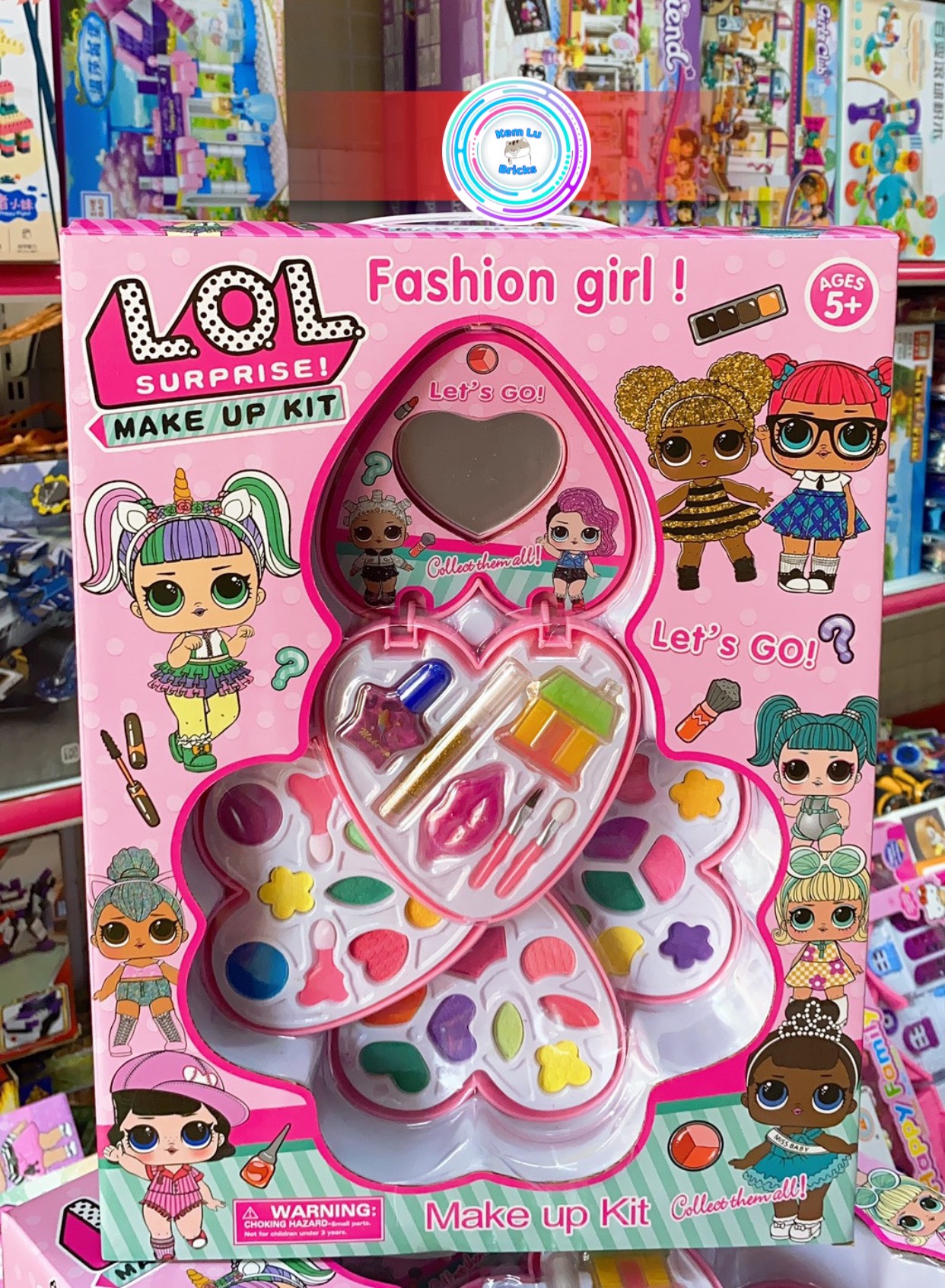 Đồ chơi trang điểm dành cho bé gái – đồ chơi make up mini cho búp bê dành cho trẻ em -  hóa trang nhân vật dự tiệc cho búp bê.