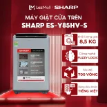 Máy giặt cửa trên Sharp ES-Y85HV-S 8.5kg | Máy giặt Lồng đứng | Thông minh ghi nhớ chương trình làm việc