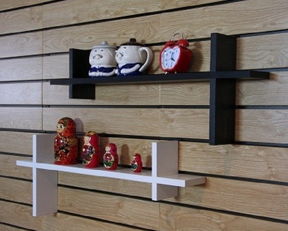 Kệ Treo Tường 2 Chữ H Màu Đen - Trắng