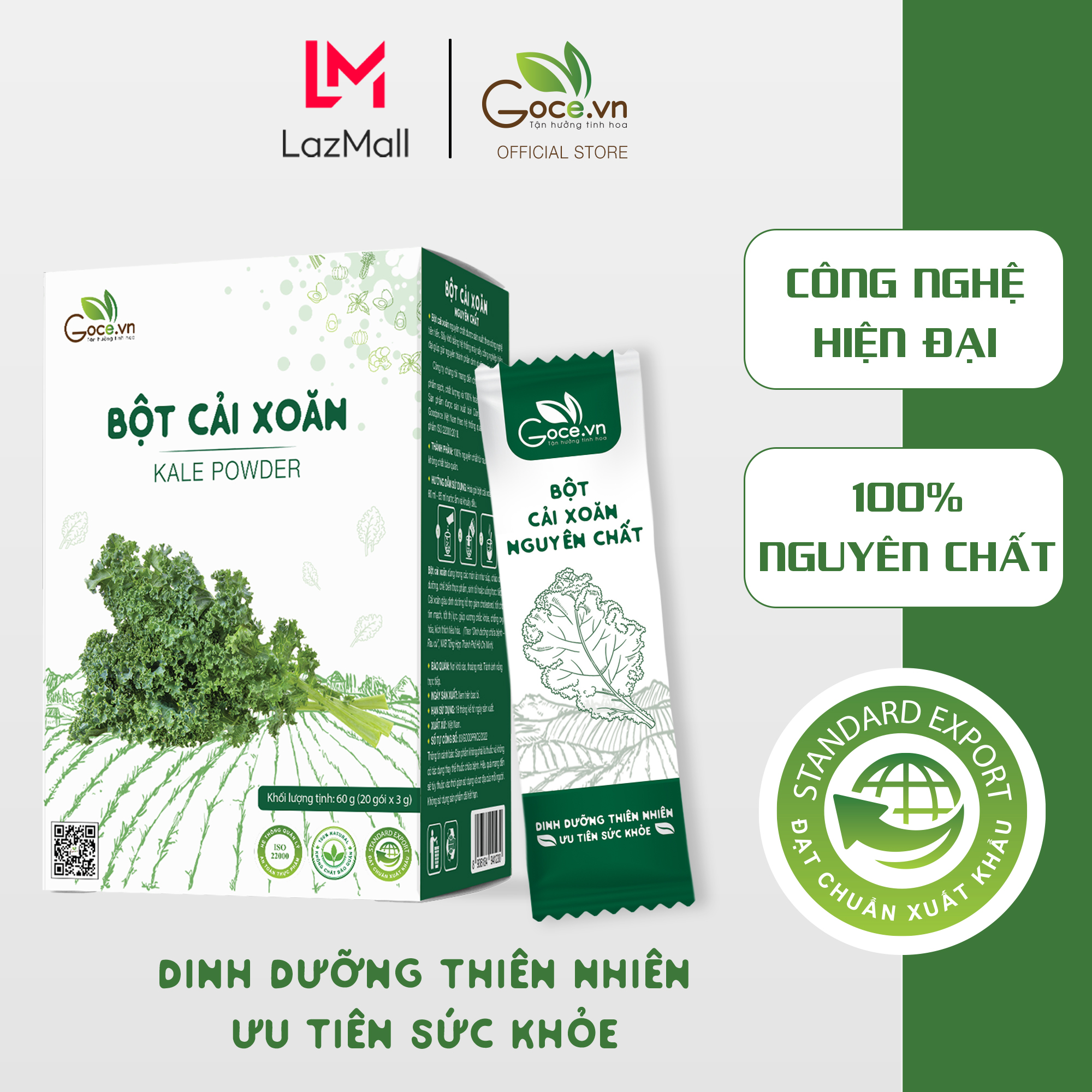 Bột cải xoăn Kale nguyên chất Goce - 60g