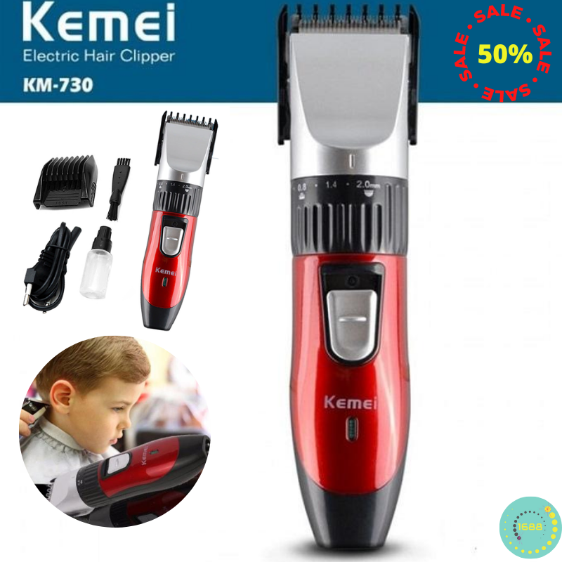 Tông đơ cắt tóc trẻ em KEMEI KM-730 - Tông đơ cắt tóc đa năng cao cấp với thiết kế nhỏ gọn, tiện lợi dễ cầm nắm, vận hành êm ái, an toàn dễ sử dụng