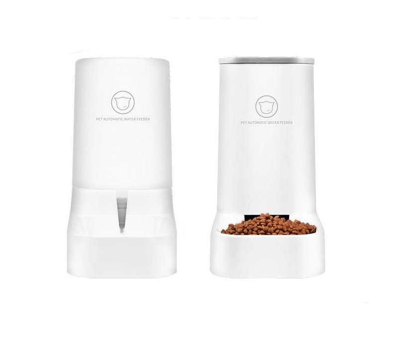 Combo 2 bình đựng thức ăn và nước uống tự động cho thú cưng