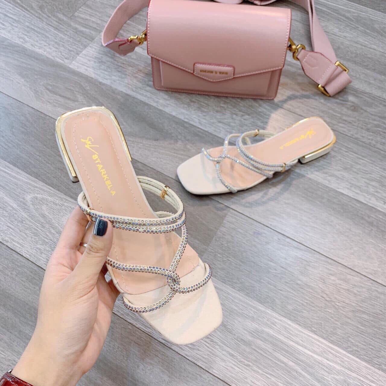 giày xăng đan dây tròn gót 2p cực êm chân