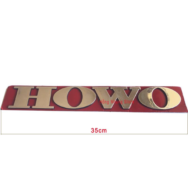 Tem chữ biểu tượng xe Howo 35cm chính xưởng