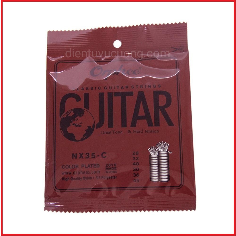 Bộ 6 dây đàn guitar classic orphee nx35-c