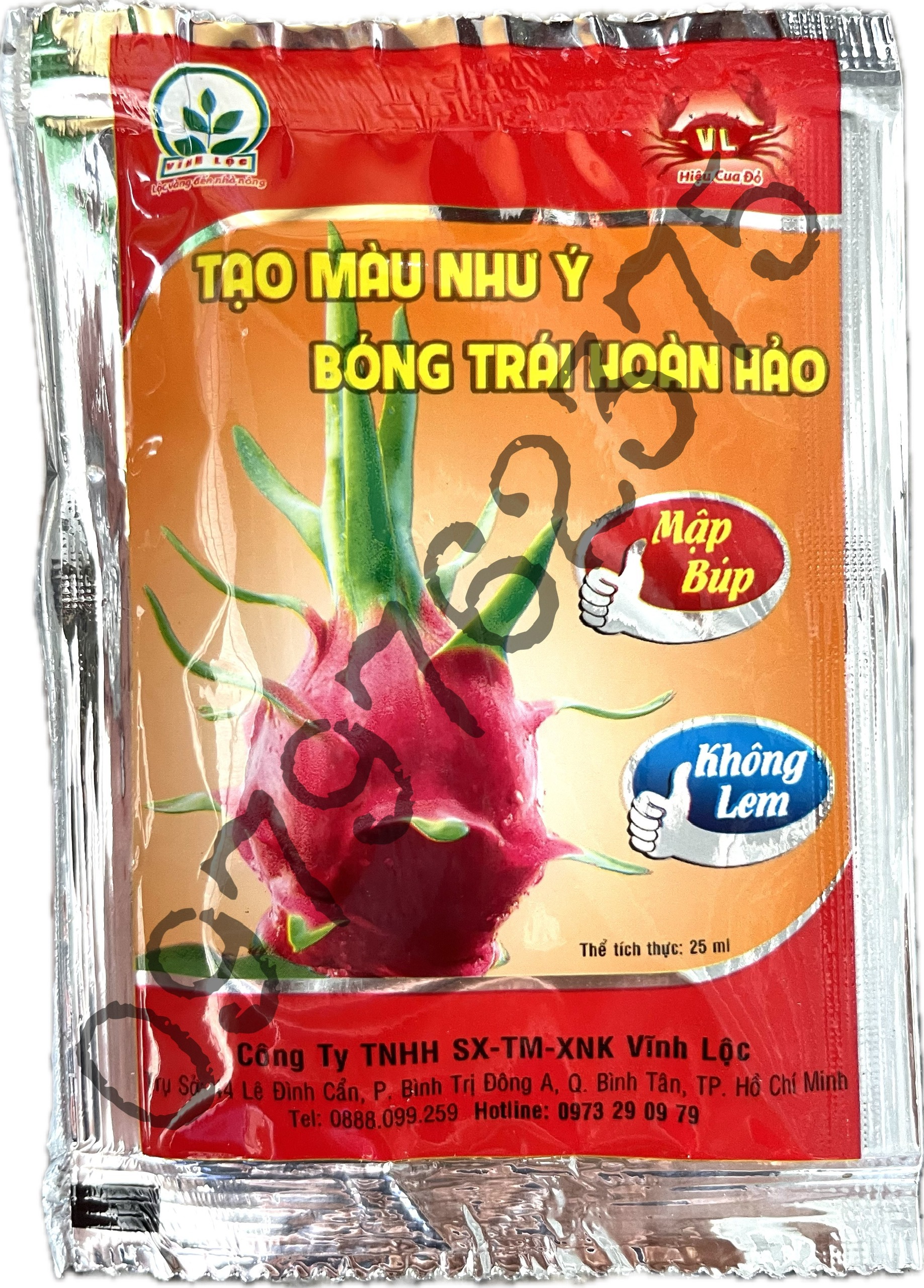 Phân Bón Chuyên Thanh Long - Tạo Màu Như Ý - Bóng Trái Hoàn Hảo - Mập Búp - Không Lem - Gói 25ml