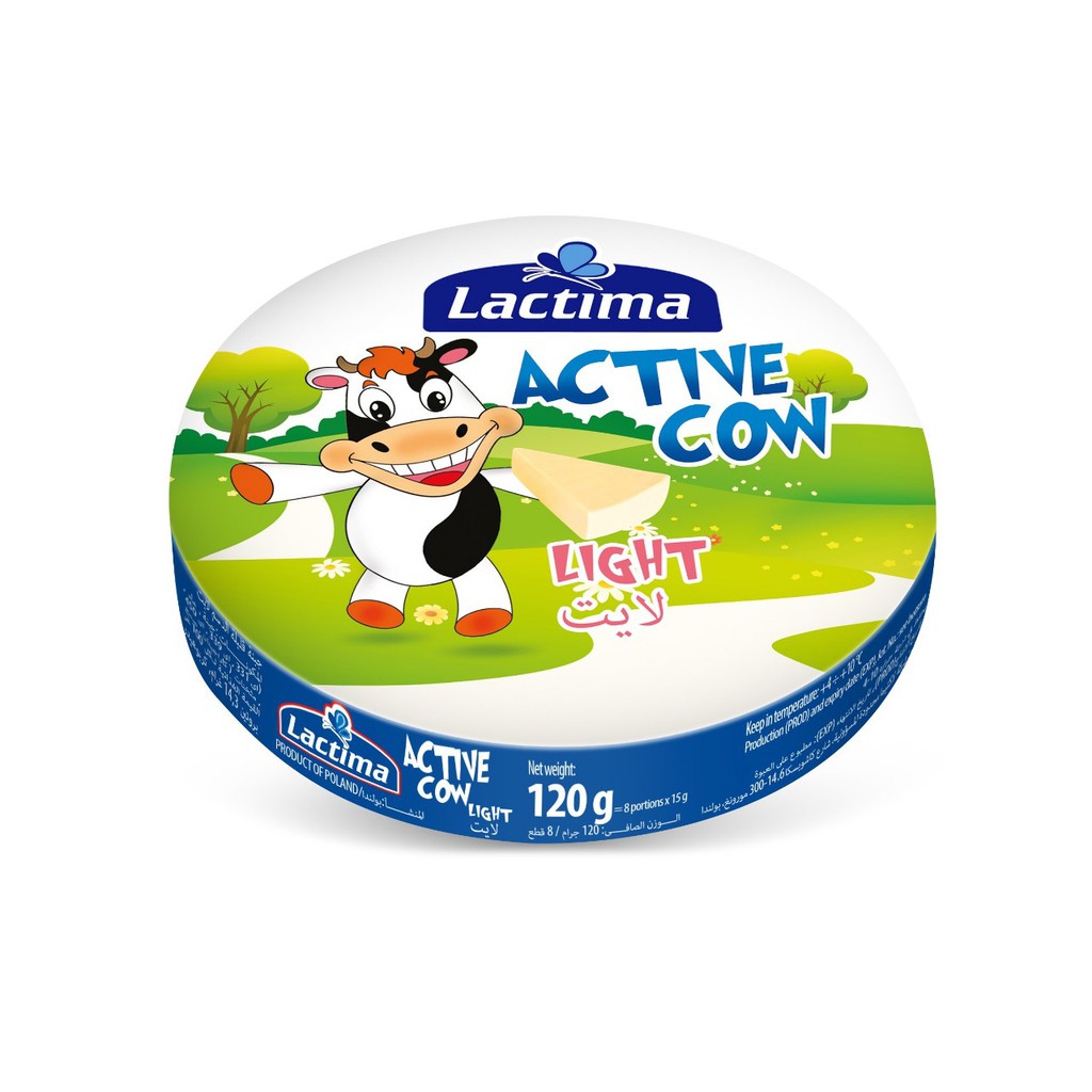 Phô mai vị sữa lactima active cow hộp 120g