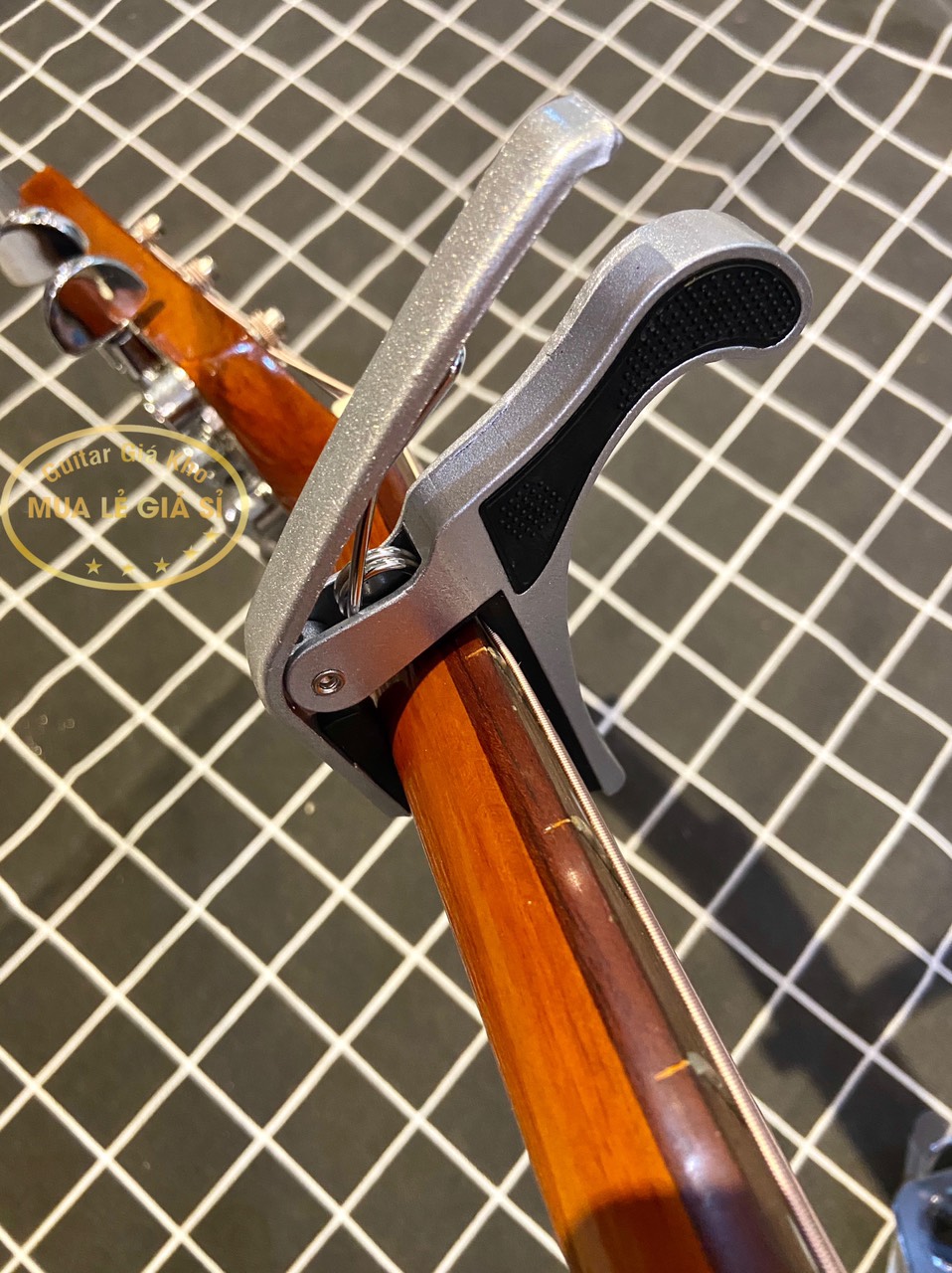 [HCM]Capo Guitar Acoustic Classic Ukulele Kim Loại màu Bạc