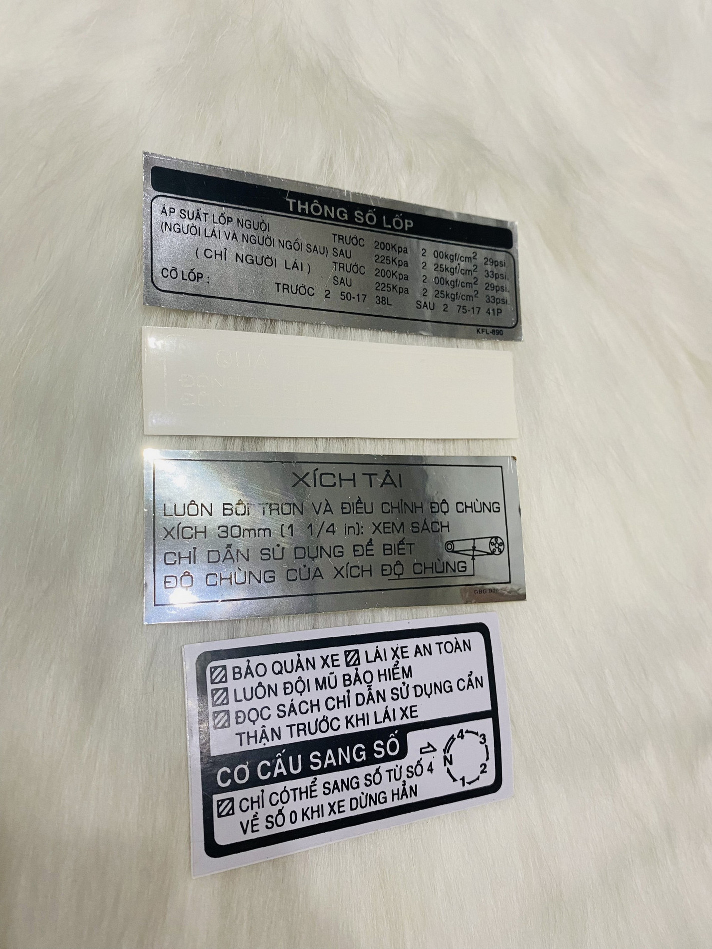 Bộ tem thông số Honda Wave Dream Việt Nam chuẩn zin