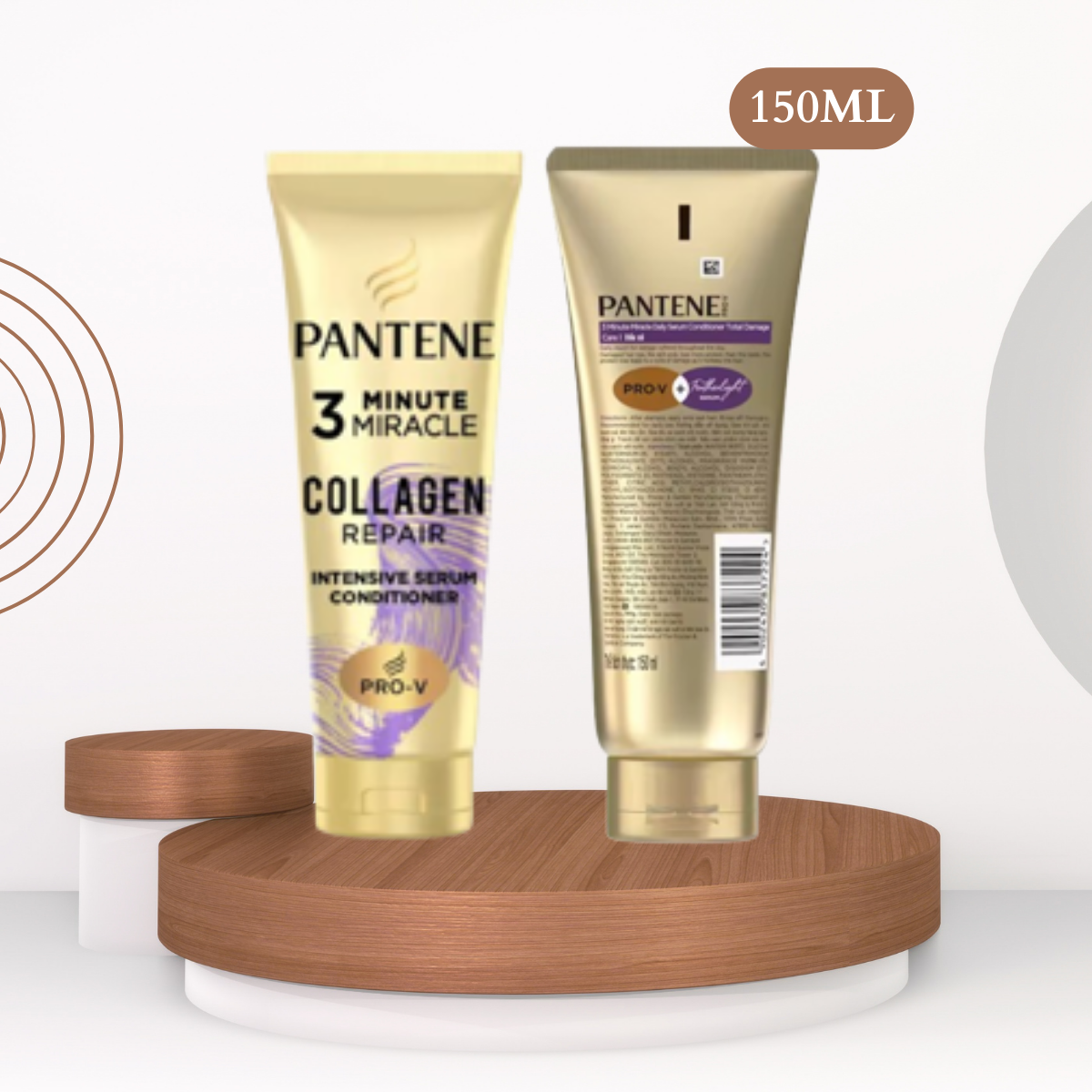 Kem xả pantene ngăn rụng tóc 3 minute miracle hair fall control conditioner 150ml hasaki, phục hồi hư tổn, dầu xả đậm đặc với serum