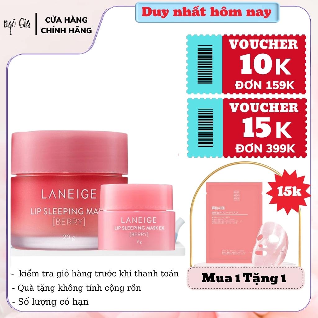 Mặt nạ, kem dưỡng ủ môi ❤𝑭𝒓𝒆𝒆𝒔𝒉𝒊𝒑❤ Laneige Lip Sleeping Mask 3g - 20g - Sale Chính hãng