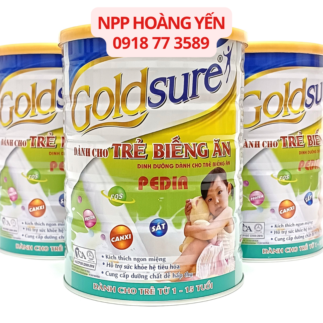 Sữa tăng cân goldsure pedia nl cho trẻ biếng ăn 900g