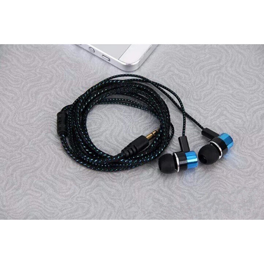 Tai Nghe Nhét Tai Bass Trầm Thiết Kế Thể Thao Cho Điện SamSung Oppo IP Jack 3.5mm Chống Rối Nghe Nhạc Cực Hay Đàm Thoại