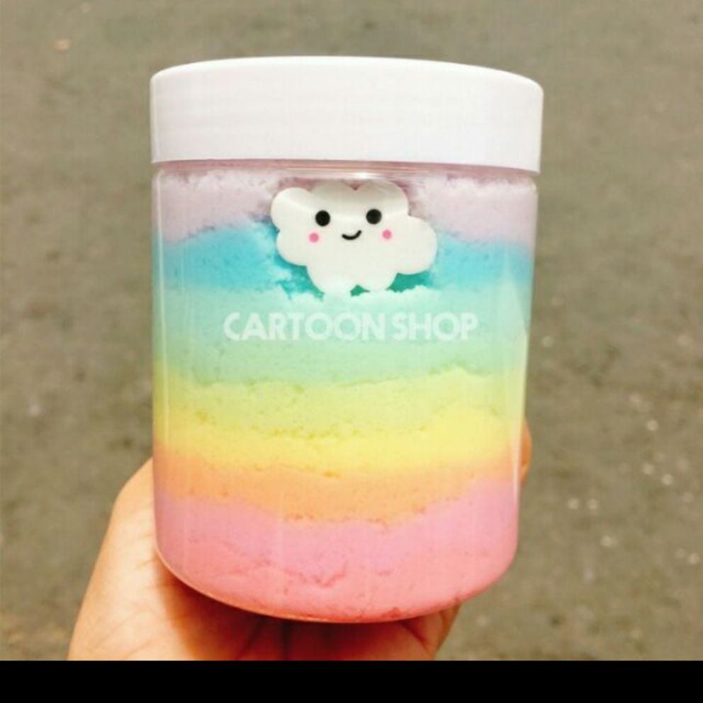 slime mây nhiều màu