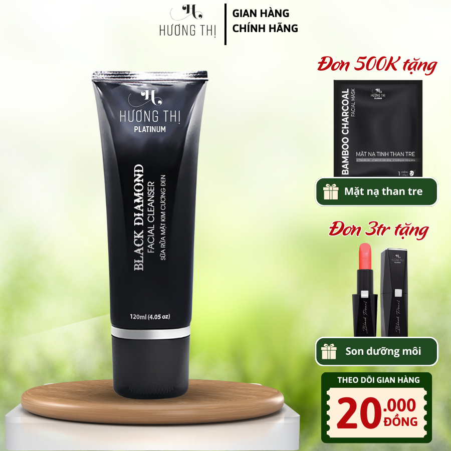 Sữa rửa mặt kim cương đen Hương Thị 120ml