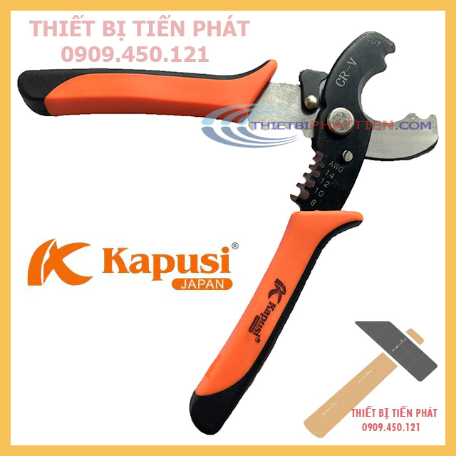 Kìm cắt, kềm cắt và tuốc kapusi 8'' 200mm k-9103 japan