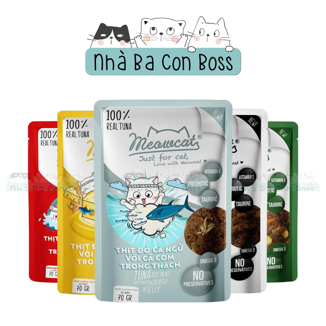 Pate Meowcat Cho Mèo Gói 70g