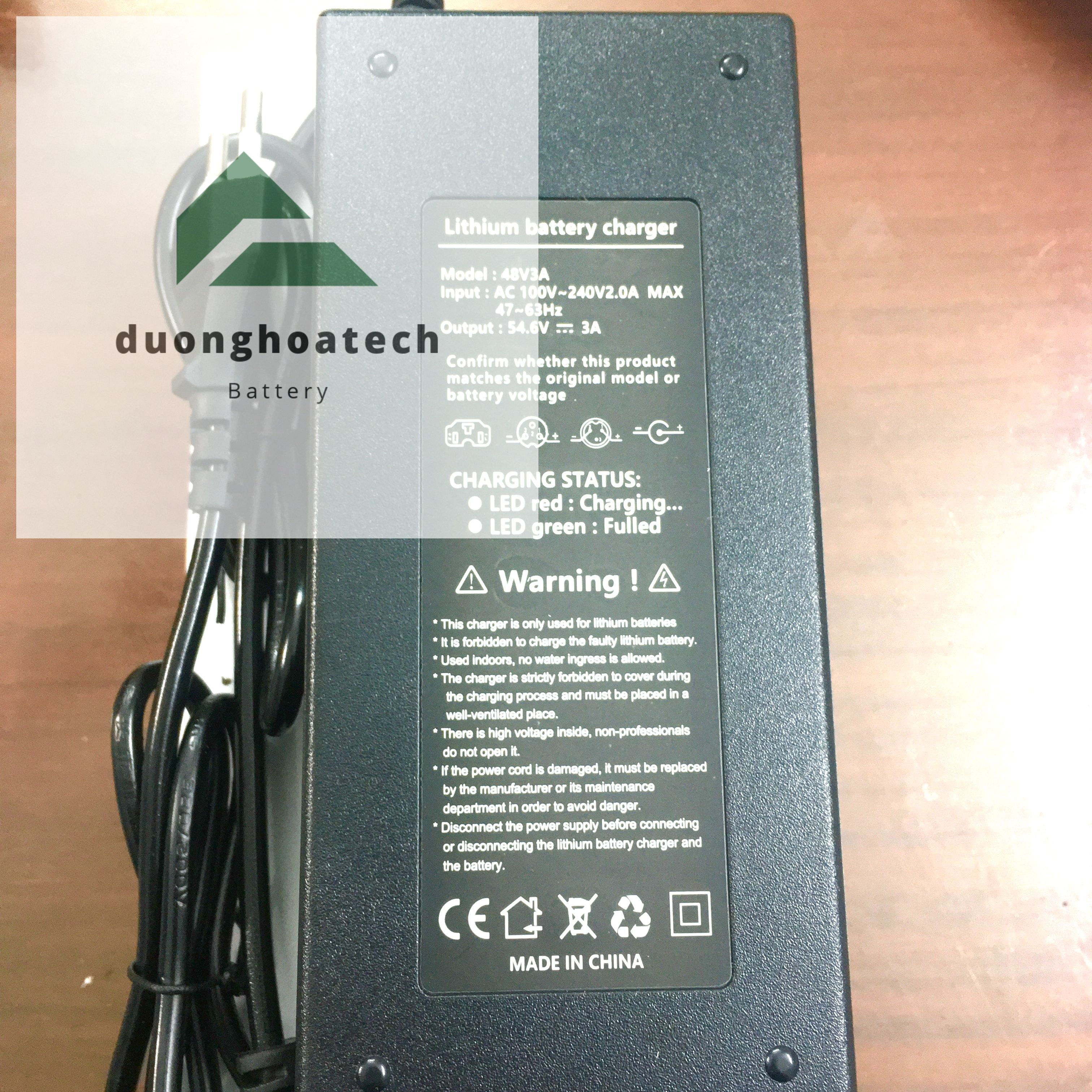 Bộ sạc pin lithium 48v 3a - bộ sạc pin xe đạp điện