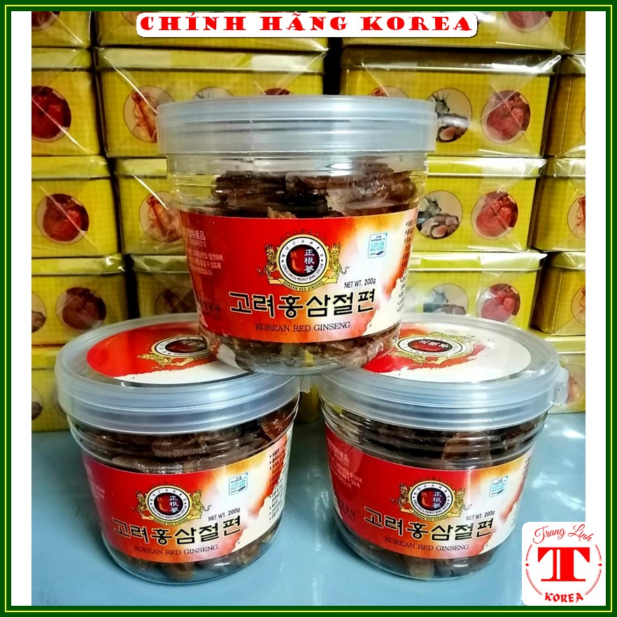 Hồng sâm lát tẩm mật ong chính hãng, cốc 200gr - Tăng thể lực, chống lão hóa, phòng ung thư - tranglinhkorea