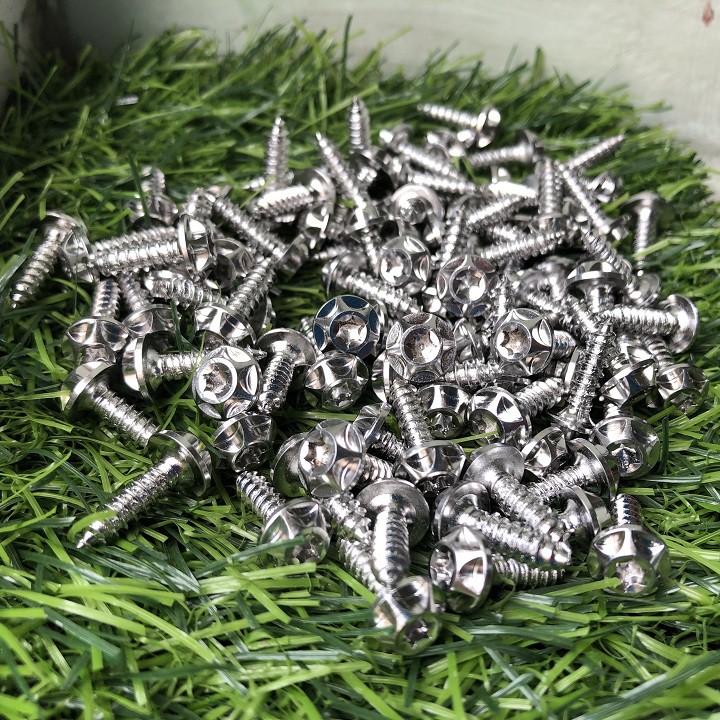 [HCM]ốc inox xoắn CNC [mẫu ngôi sao] -(1 con) - 4li15 xoắn - [HỖ TRỢ SHIP + GIẢM GIÁ] - gắn dàn áo Vario/Click