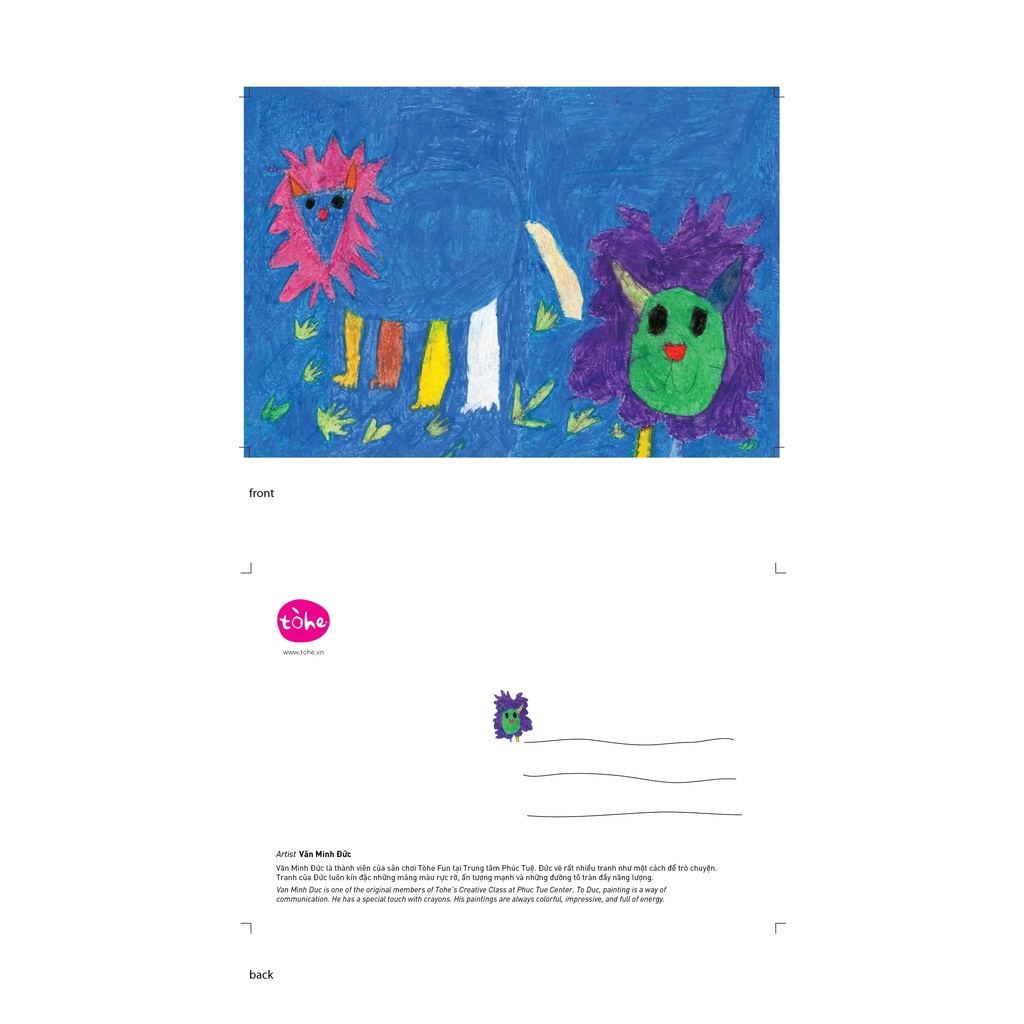 Thiệp & Postcard từ tranh vẽ của nghệ sĩ nhí Tòhe