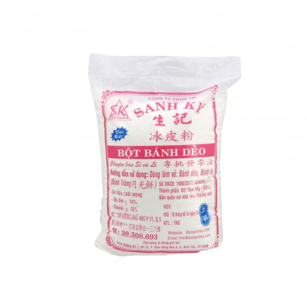 Bột Bánh Dẻo Làm Vỏ Sanh Ký gói 1kg