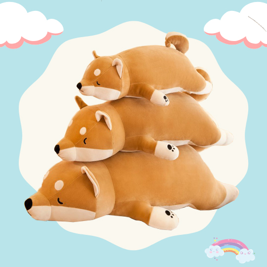 Gấu bông chó akita cao cấp siêu mềm mịn 50cm-80cm