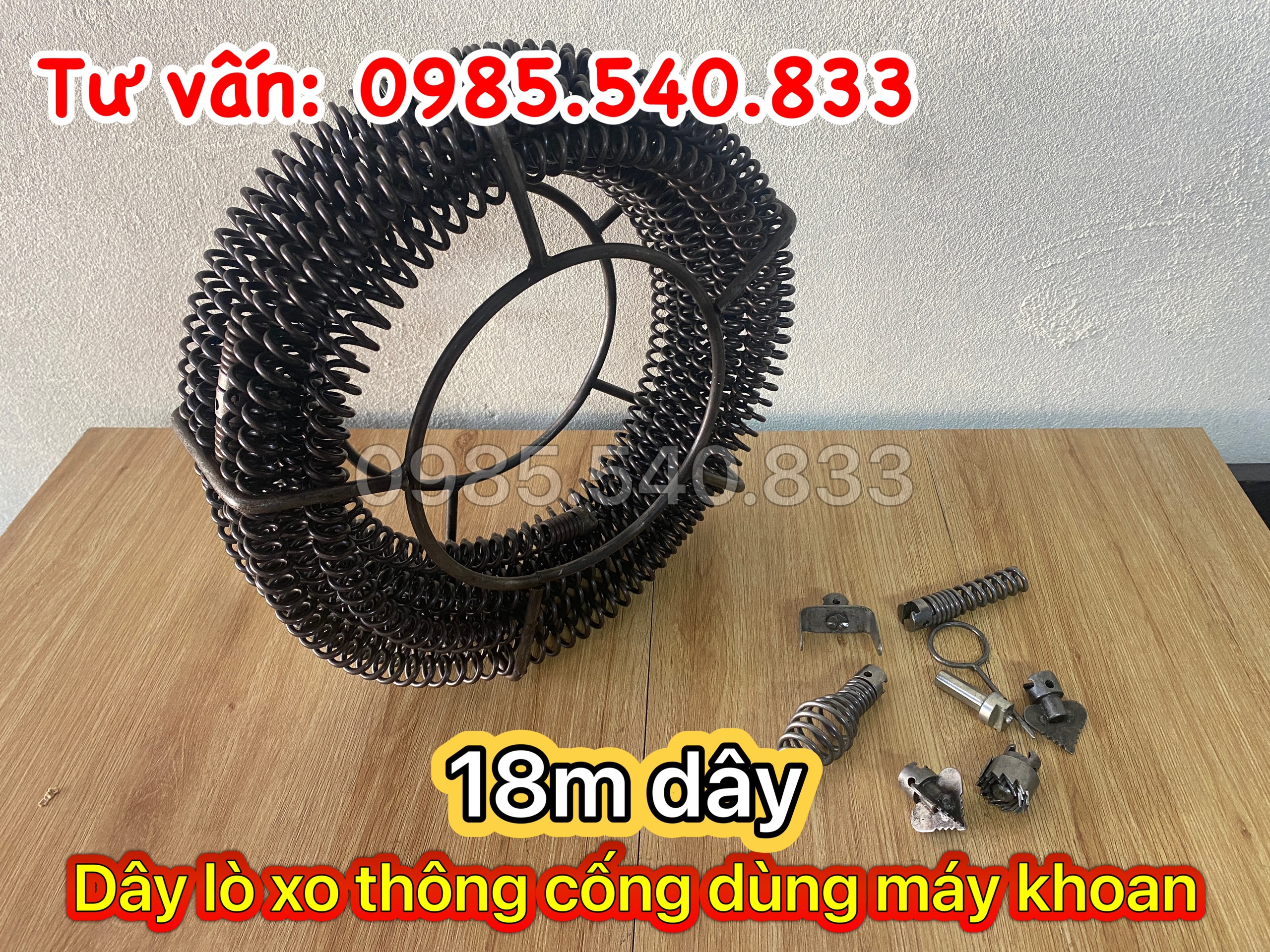 Dây thông tắc dùng cho máy khoan dài 18M
