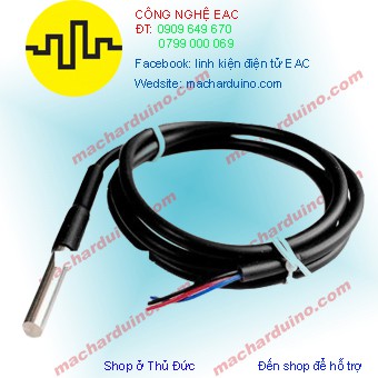 DS18B20 đầu dò nhiệt độ từ -55 tới 125 độ