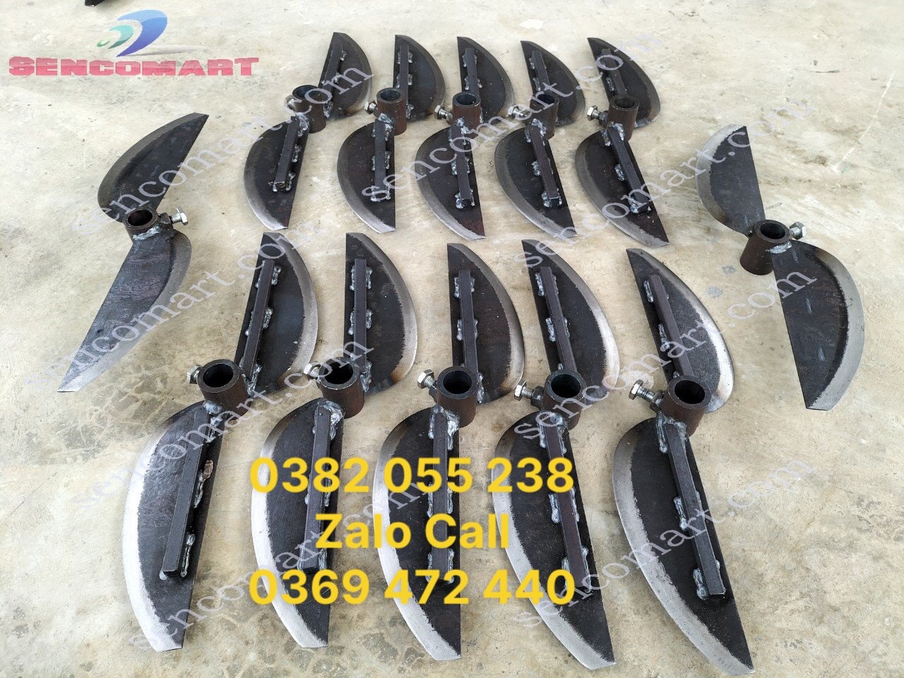 Lưỡi dao băm chuối mịn bằng nhíp cán 40cm siêu sắc