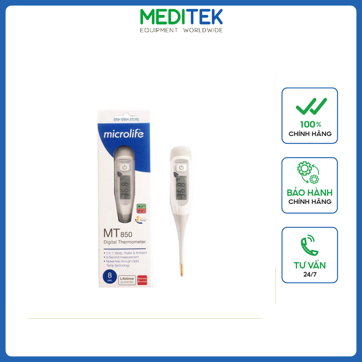 Nhiệt kế điện tử dạng bút Microlife MT 850