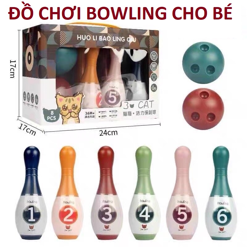 Đồ chơi Bowling cho bé vận động vui chơi Boling trẻ em