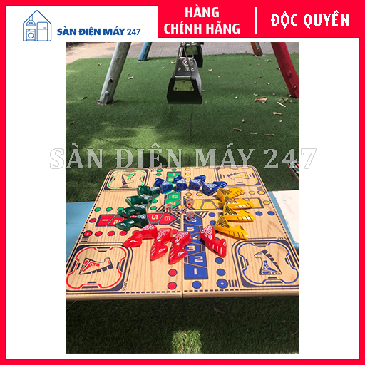 Bộ cờ cá ngựa Urra Toys Ludo Traveline (Bàn cờ gấp) - Made in Vietnam, hàng thủ công 100%, Quân cá ngựa làm bằng nhựa cao cấp Epoxy resin