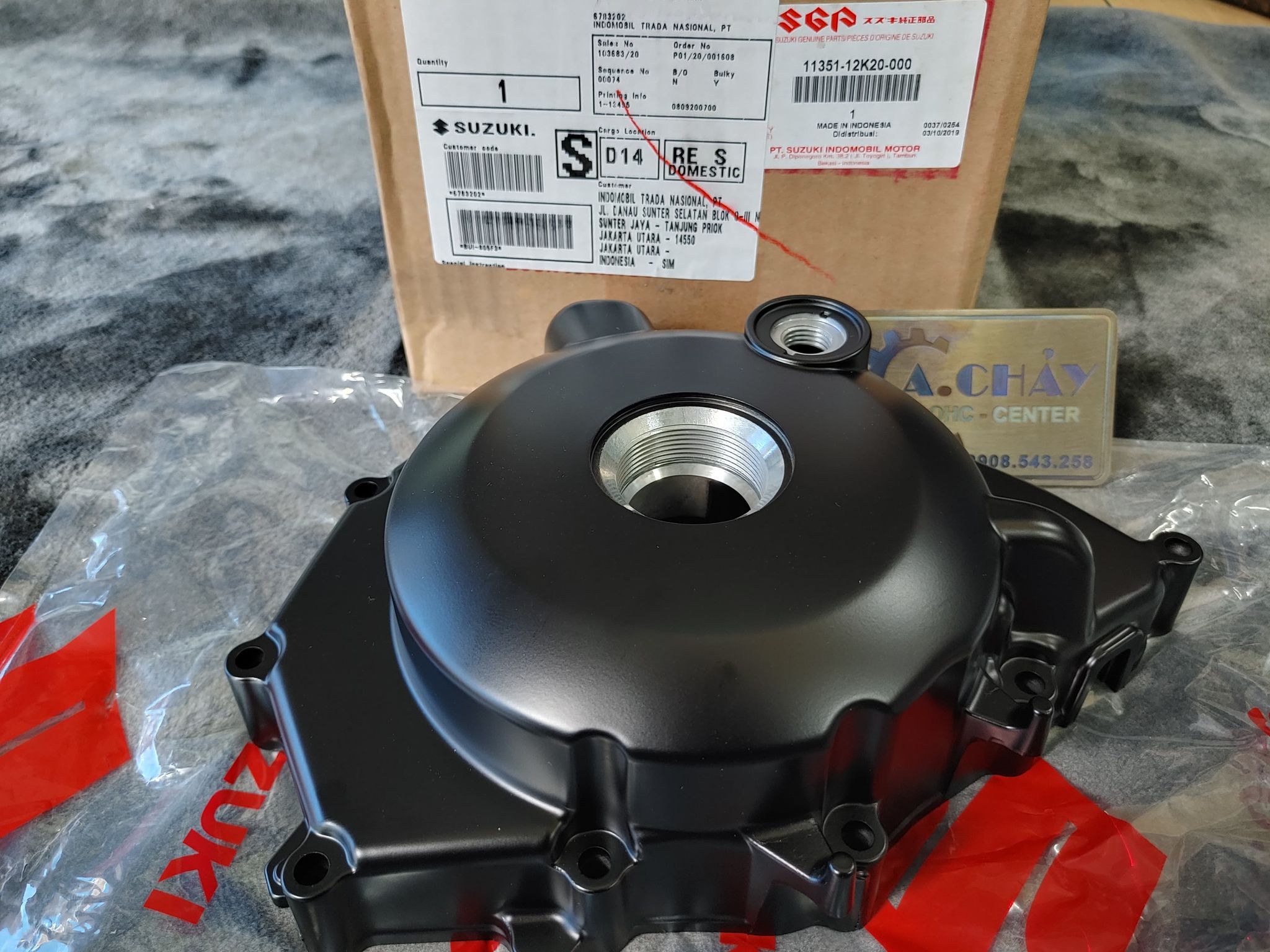 Nắp mâm lửa satria fi raider fi chính hãng acr dohc shop