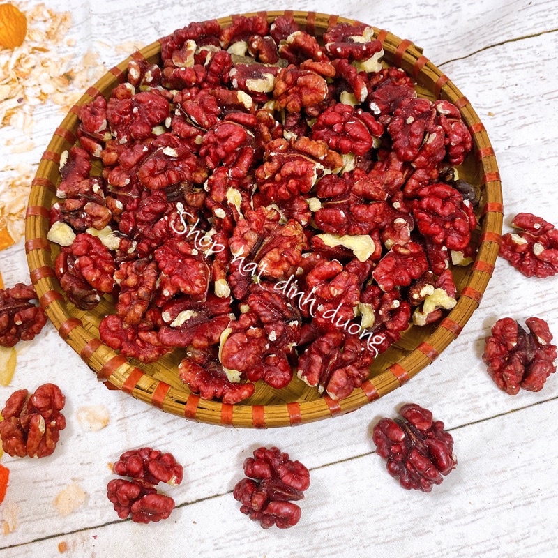 500Gram Nhân Óc Chó Mỹ Hạt ( Vàng, Đỏ) loại sống