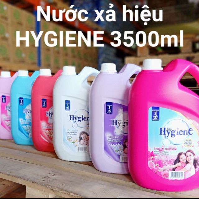 (Chính Hãng) Nước Xả Vải Đậm Đặc Hygiene Green Natural Can 3500ml! Siêu Tiết Kiệm-hàng nhập chuẩn Thái