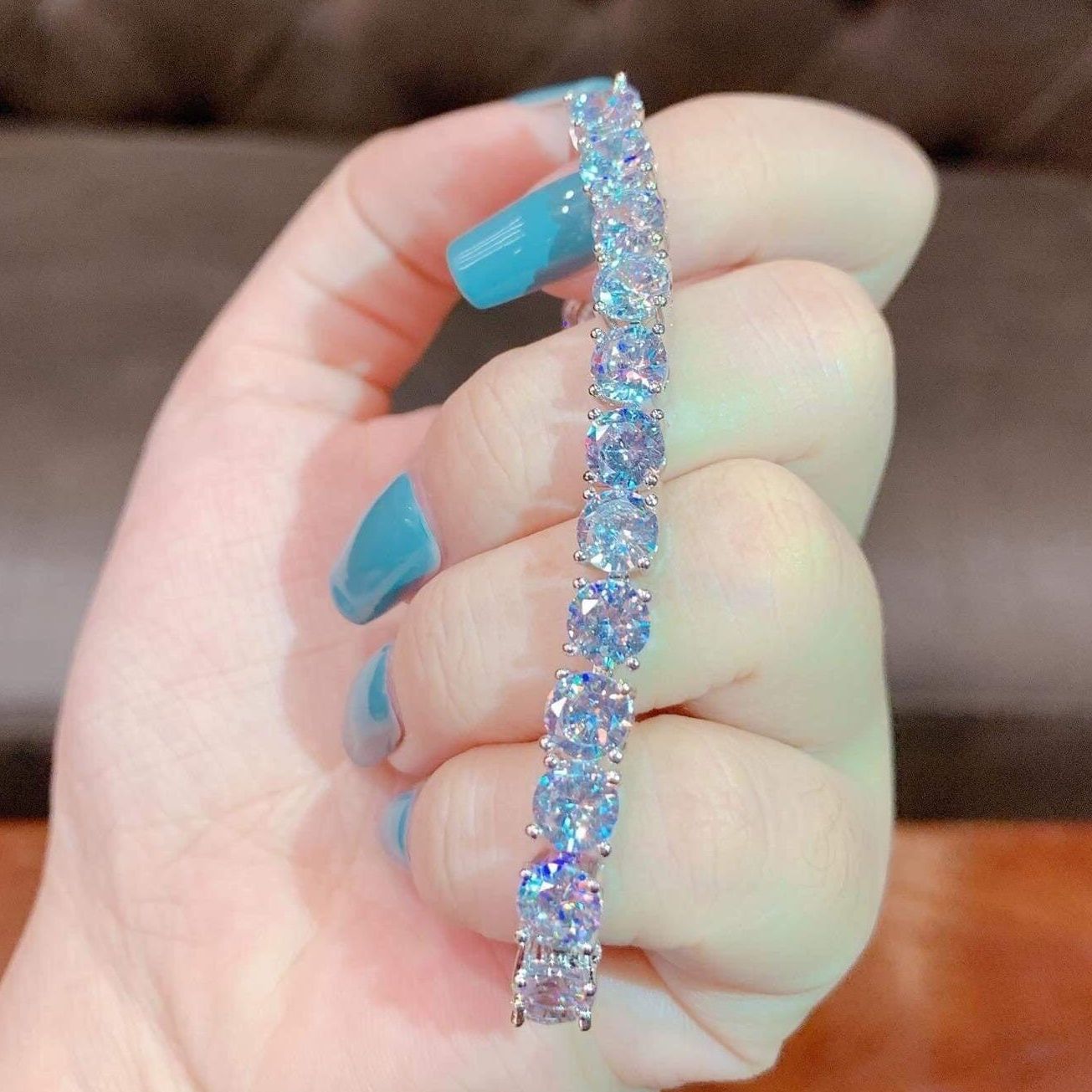 Lắc tay nữ mạ vàng tây, lắc tay mạ vàng cao cấp, lắc tay bạc Ý, lắc tay nữ đẹp mạ vàng trắng Trang sức GADO L045 - CAM KẾT KHÔNG ĐEN