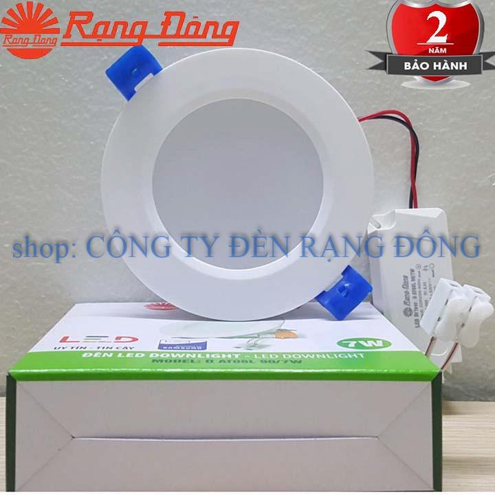 Hot-selling household goods [HÀ NỘI - NHẬN HÀNG LUÔN] ĐÈN LED ÂM TRẦN DOWNLIGHT 7W RẠNG ĐÔNG KHOÉT LỖ 90MM BẢO HÀNH 2 NĂM
