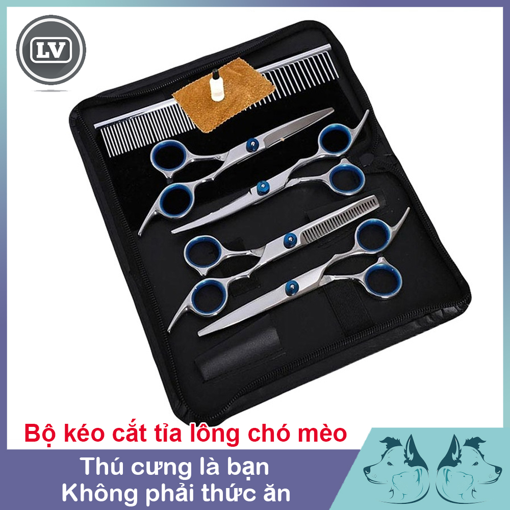 Kéo cắt tỉa lông cho chó mèo 6inch Long Vũ Pet Shop