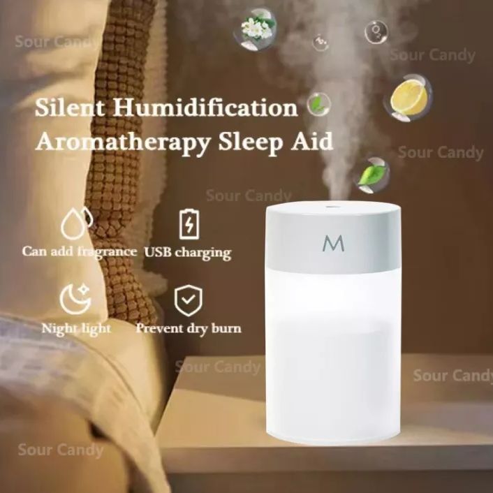 Xiaomi Air Humidifier Mini Máy Xông Tinh Dầu Tạo Độ Ẩm Máy Phun Sương Mini Có Đèn LED Xoay Vòng Mini Máy Đuổi Muỗi Máy Lọc Không Khí Khuếch Tán Tinh Dầu Thơm 260ML