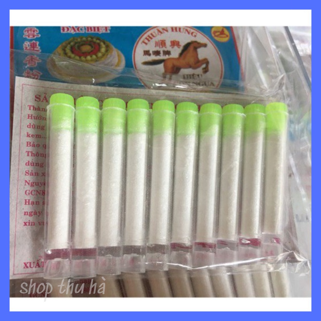 Bột thơm vani/Vanilline(vỉ 10 ống),nguyên liệu làm kem,làm bánh.