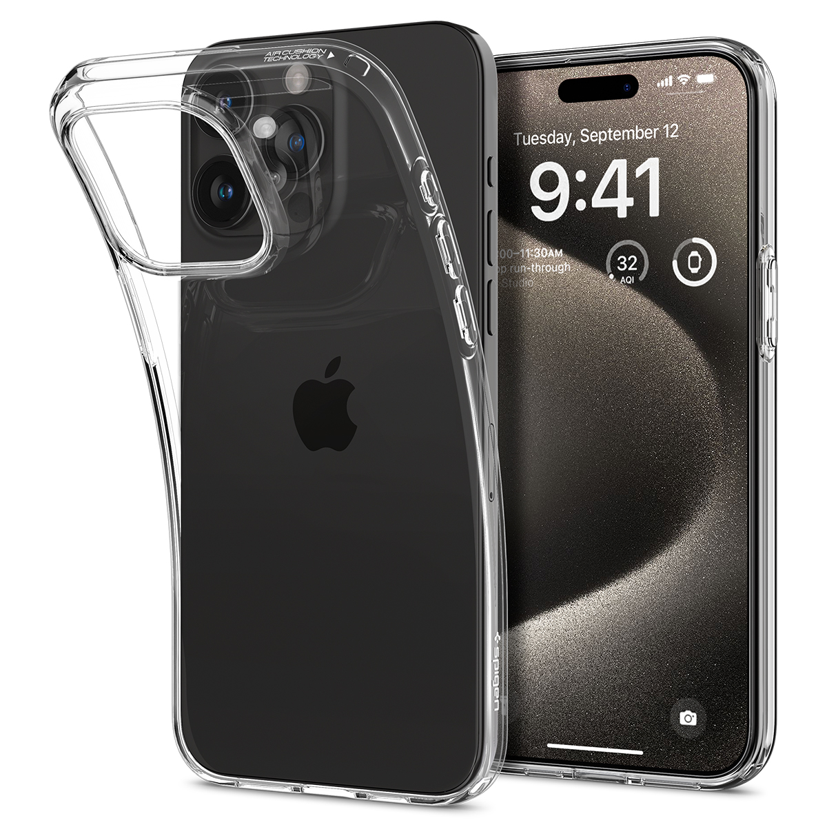 Ốp lưng dành cho iphone 15 promax/ iphone 15 pro/ iphone 15 plus/ iphone 15 spigen liquid crystal clear _ hàng chính hãng