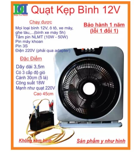 QUẠT HỘP 12V