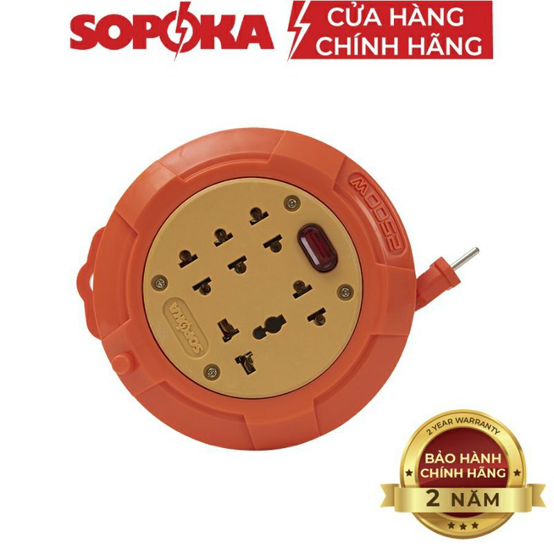 Ổ cắm dây cuốn sopoka r95 dây dài 9,5m , ổ cắm, ổ cắm điện, phích cắm điện, ổ cắm 3 chân, ổ cắm công nghiệp, o cam dien, ổ điện 3 chấu, ổ cắm điện 3 chấu, phích cắm công nghiệp, giá ổ cắm điện, ổ cắm quay