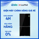 [GIAO TẠI HCM] Tủ lạnh Aqua Inverter 469 lít Multi Door AQR-M536XA(GB) -  AQR-M536XA.GB - Làm lạnh đa chiều - Kháng khuẩn khử mùi H-DEO Fresh