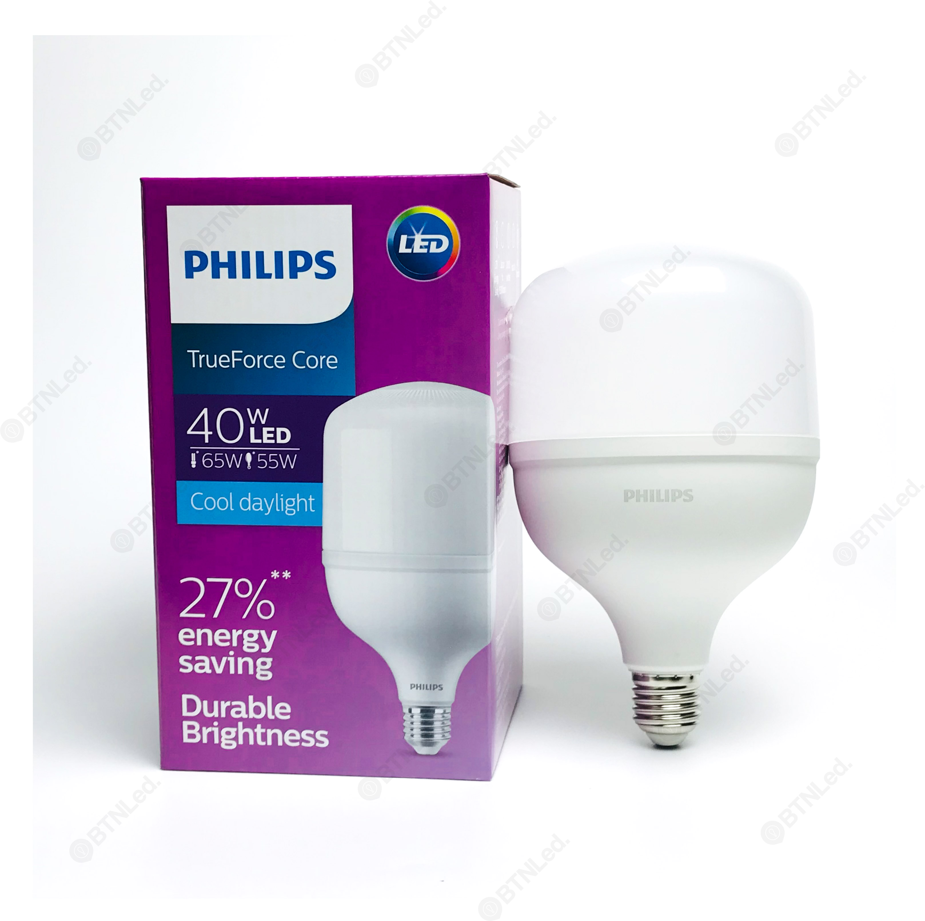 Đèn led trụ philips 40w e27 t120 - hàng chính hãng