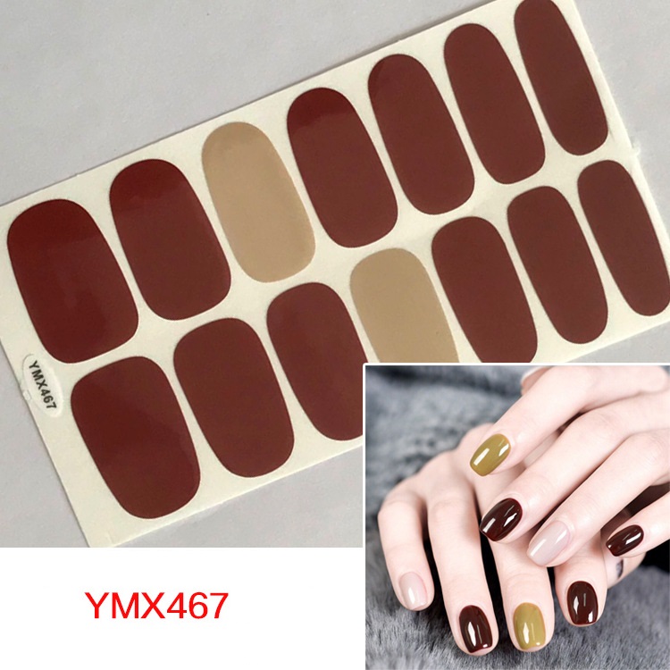 Bộ dán móng tay BIM HOUSE cơ bản gồm 14 nail stick không thấm nước, đàn hồi tốt
